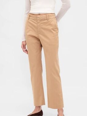 GAP Like-New Khaki Straight Leg Pants Size 10 Tall